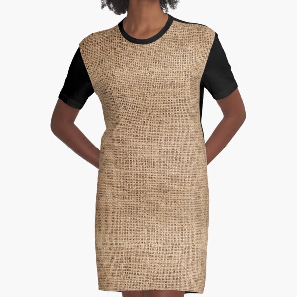 Burlap Graphic T-Shirt Dress