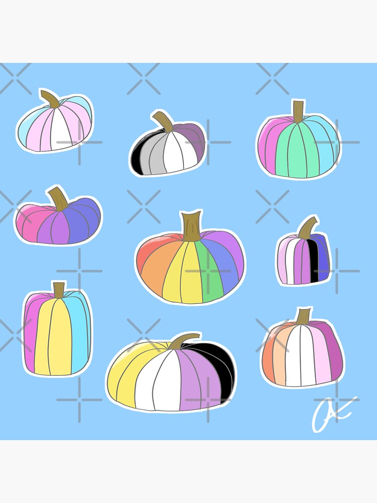 Pride Pumpkin Sheet Sticker For Sale By Amirath1 Redbubble 5463