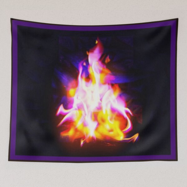 Item preview, Violet And Yellow Whimsical Fire designed and sold by Mark Jesus-Allen.