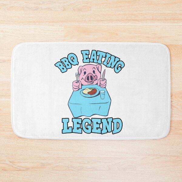 Item preview, Funny BBQ Lover Eating Legend Hungry Pig Barbecue Foodie Barbeque designed and sold by funnytshirtemp.