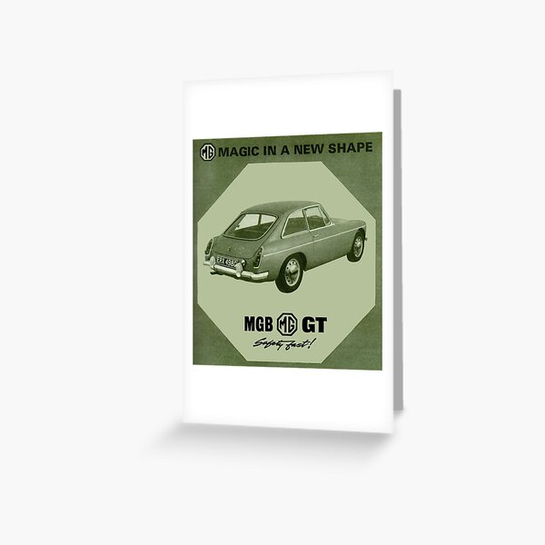 MGB GT Greeting Card