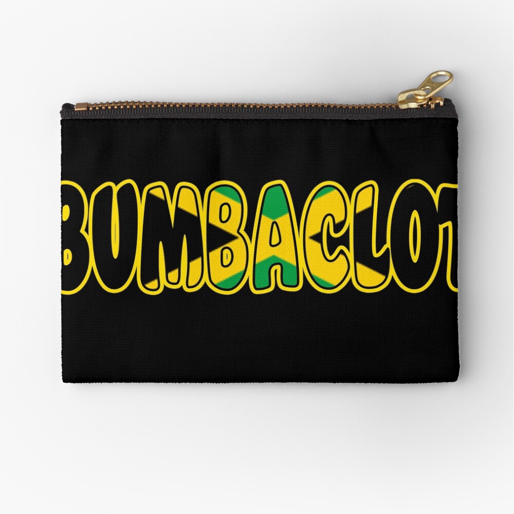 bumbaclot-jamaican-rasta-insult-word-jamaica-caribbean-zipper-pouch