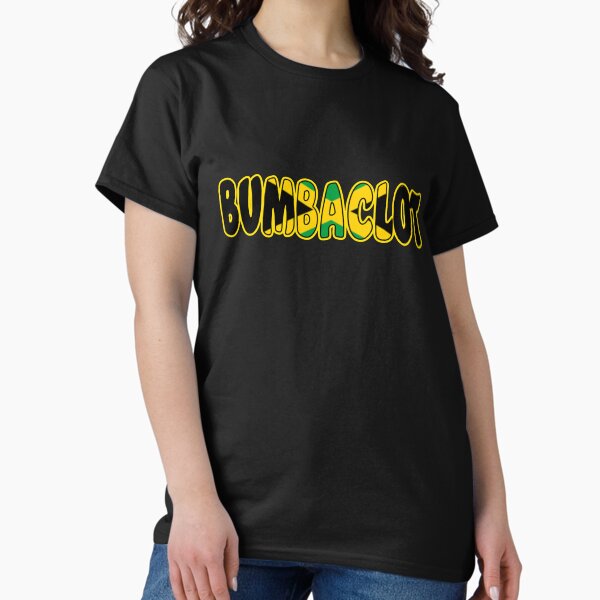 Aperçu de l'œuvre Bumbaclot Mot d'insulte Rasta Jamaïcain Jamaïque Caraïbes créée et vendue par funnytshirtemp.