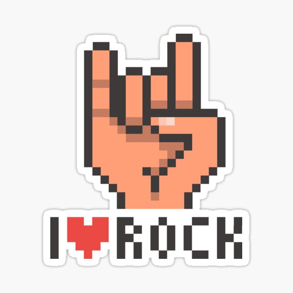 I love Rock Sticker