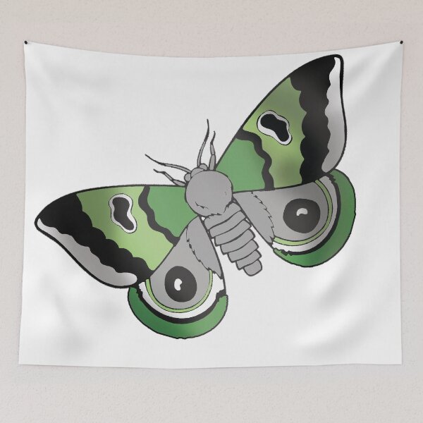 Item preview, Aromantic Pride Moth 2 designed and sold by holesinyourlung.
