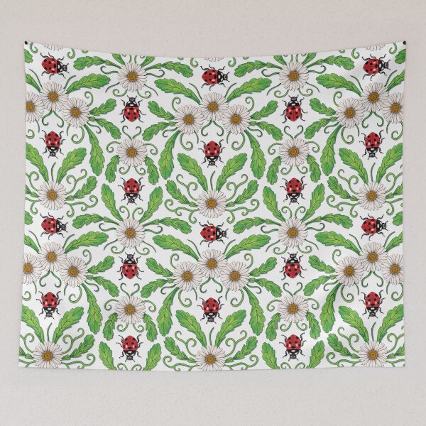 Item preview, Ladybugs and Daisies designed and sold by somecallmebeth.