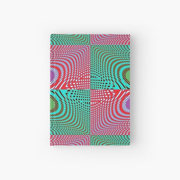 #Pattern, #illusion, #tile, #art, repetition, abstract, design, decoration, mosaic Hardcover Journal