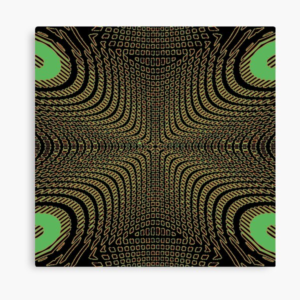 #Pattern, #illusion, #tile, #art, repetition, abstract, design, decoration, mosaic Canvas Print