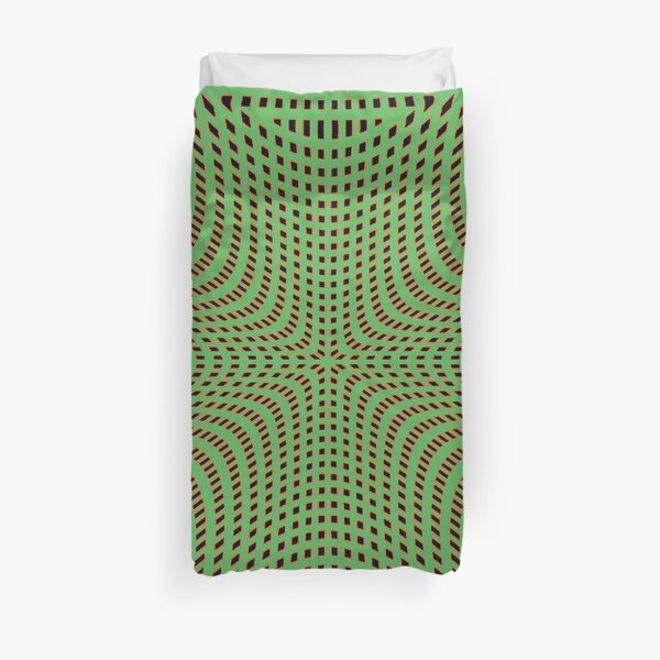 #Pattern, #illusion, #tile, #art, repetition, abstract, design, decoration, mosaic Duvet Cover