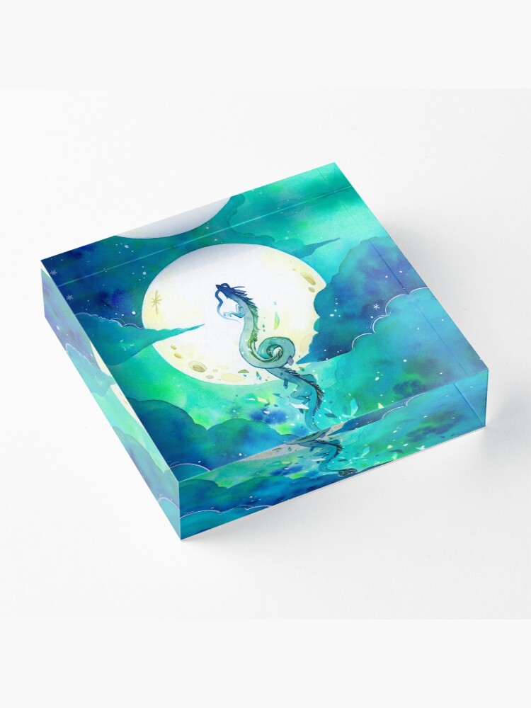 Alternate view of God of Rivers Acrylic Block