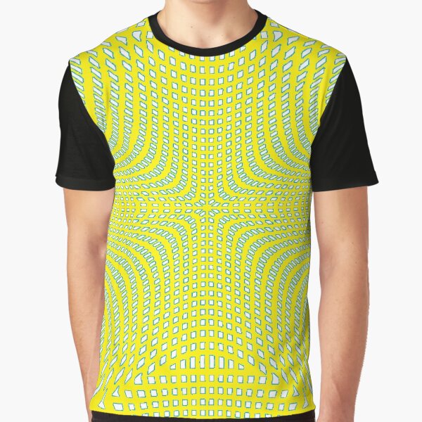 #Pattern, #illusion, #tile, #art, repetition, abstract, design, decoration, mosaic Graphic T-Shirt