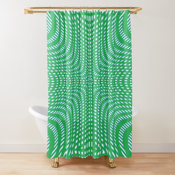 #Pattern, #illusion, #tile, #art, repetition, abstract, design, decoration, mosaic Shower Curtain