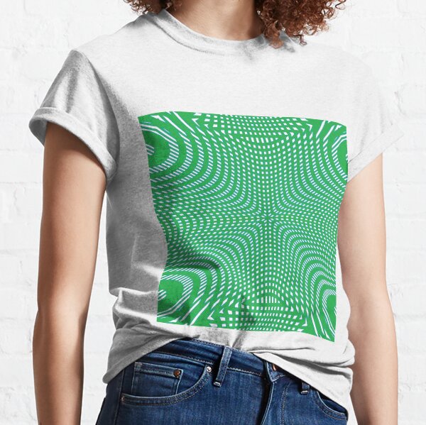 #Pattern, #illusion, #tile, #art, repetition, abstract, design, decoration, mosaic Classic T-Shirt