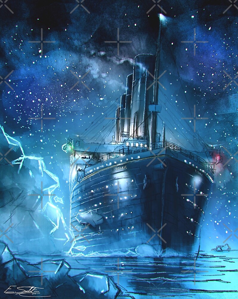 "Collision | Titanic painting | Art by Eliott Cha'coco" by