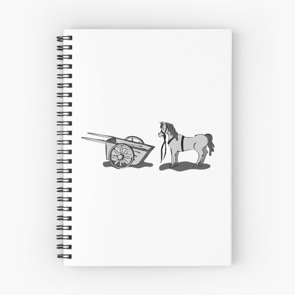 Item preview, Cart in Front of the Horse (black and white) designed and sold by RebekahLDesigns.