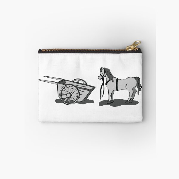 Item preview, Cart in Front of the Horse (black and white) designed and sold by RebekahLDesigns.