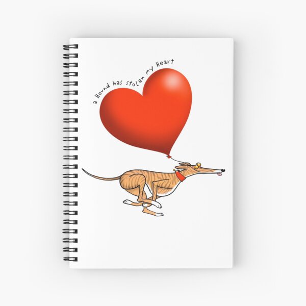 Stolen Heart - brindle hound Spiral Notebook