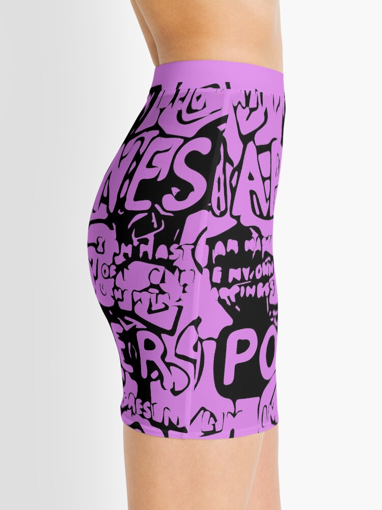 Alternate view of Happiness is Power v2 - Black and Transparent Mini Skirt
