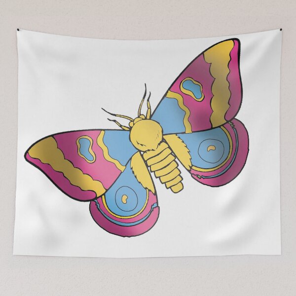 Item preview, Pan Pride Moth designed and sold by holesinyourlung.