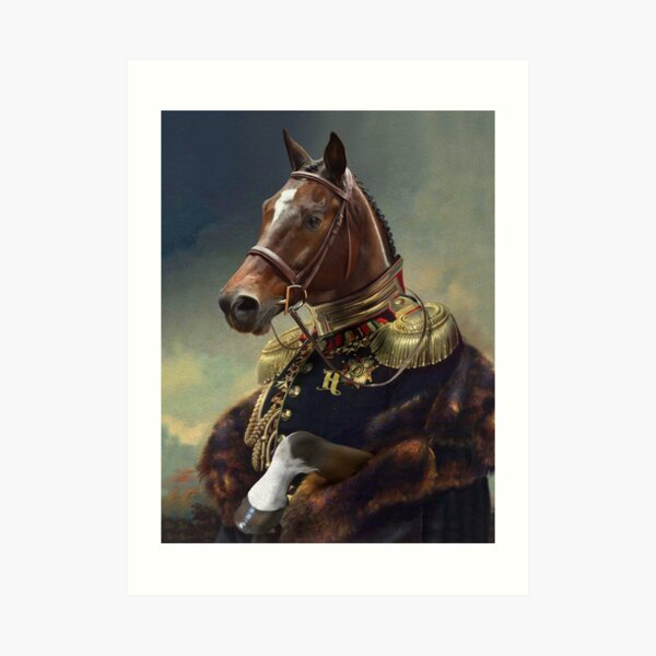 Horse Portrait Art Print