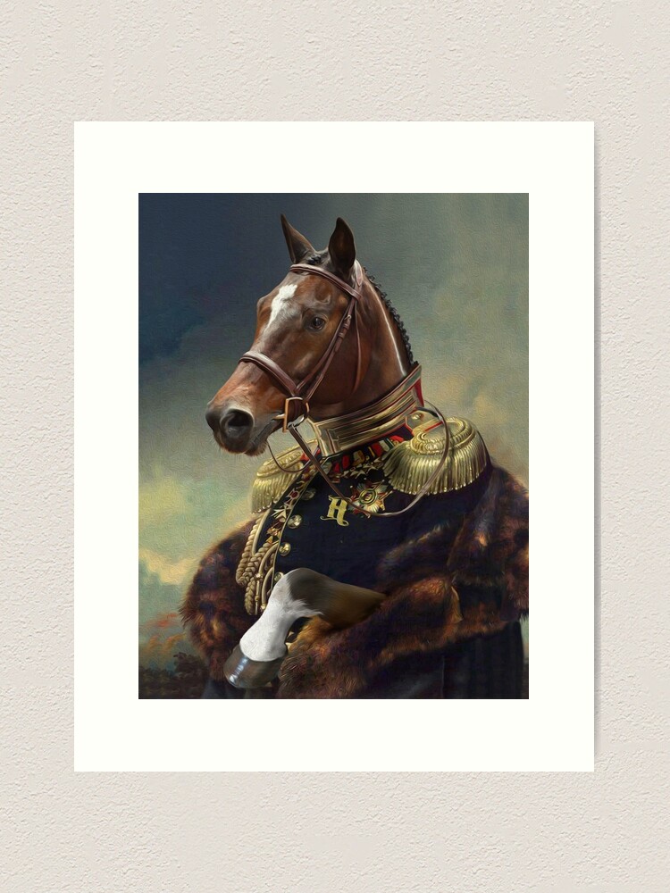 Alternate view of Horse Portrait Art Print