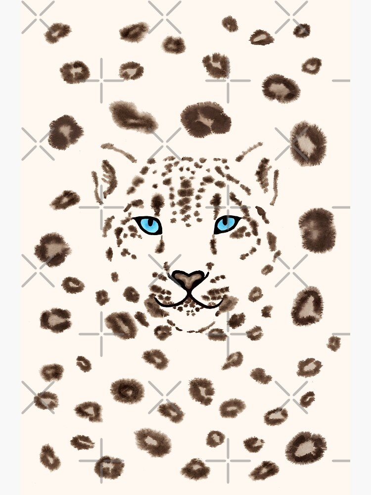 Watercolor Snow Leopard 2 by nadyanadya