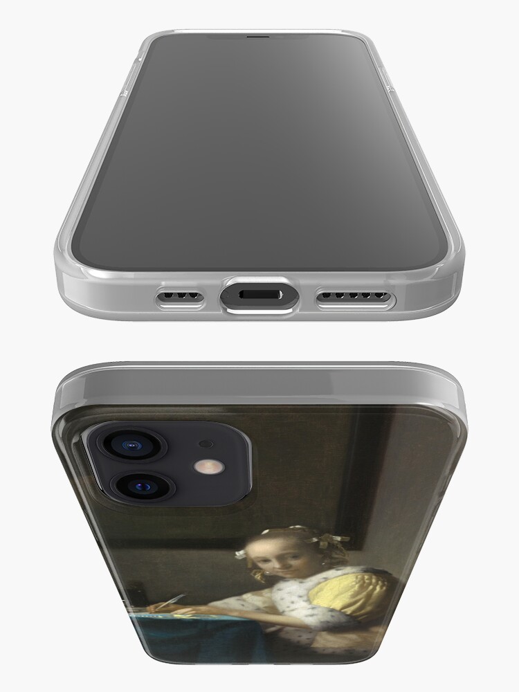 Alternate view of A Lady Writing Oil Painting by Johannes Vermeer iPhone Case & Cover
