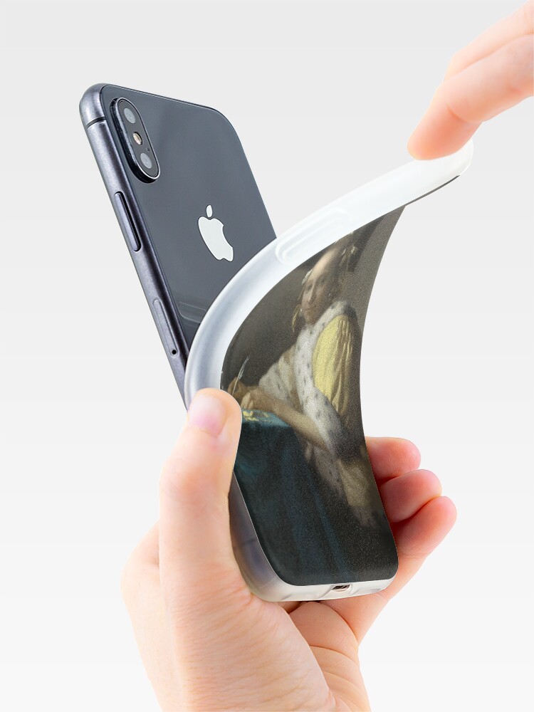 Alternate view of A Lady Writing Oil Painting by Johannes Vermeer iPhone Case & Cover