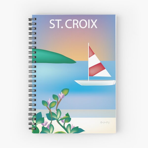 Item preview, St.Croix, Virgin Islands - Skyline Illustration by Loose Petals designed and sold by LoosePetals.