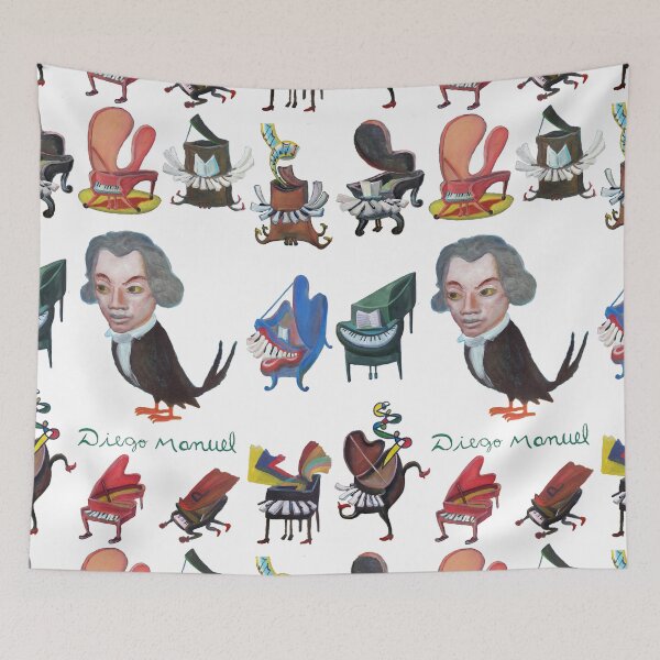 Item preview, Pianos and Beethoven bird designed and sold by Diego Manuel Rodriguez.