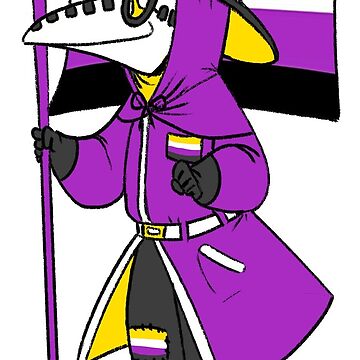 Vorschaubild zum Design Nicht-binärer Pride Plague Doctor von soodie