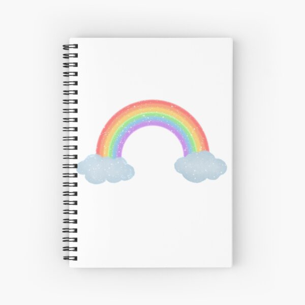 glitter rainbow Spiral Notebook