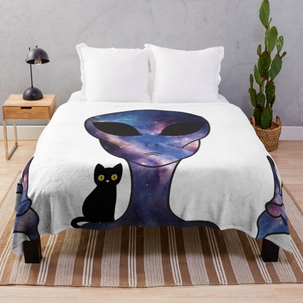 Item preview, Alien with Cat designed and sold by RefractionArt.