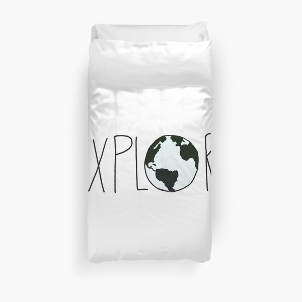 Explore the Globe Duvet Cover
