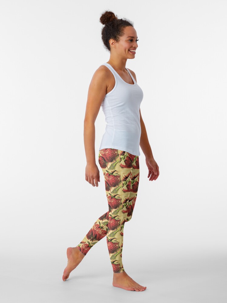 Alternate view of Strawberry Season - Fruit Lover Gift - Art Photography Leggings