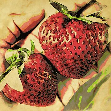 Artwork thumbnail, Strawberry Season - Fruit Lover Gift - Art Photography by OneDayArt