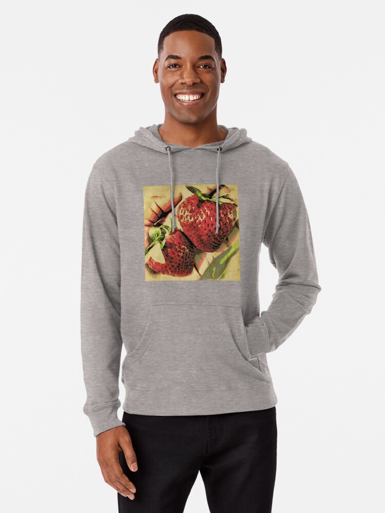 Thumbnail 2 of 5, Lightweight Hoodie, Strawberry Season - Fruit Lover Gift - Art Photography designed and sold by OneDayArt.