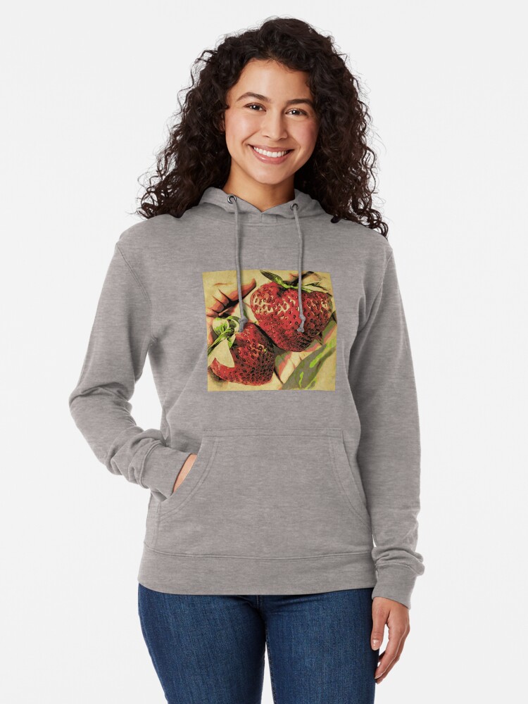 Thumbnail 1 of 5, Lightweight Hoodie, Strawberry Season - Fruit Lover Gift - Art Photography designed and sold by OneDayArt.