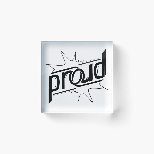 Item preview, PROUD Ambigram — blocked black designed and sold by Iyad Ghanim.