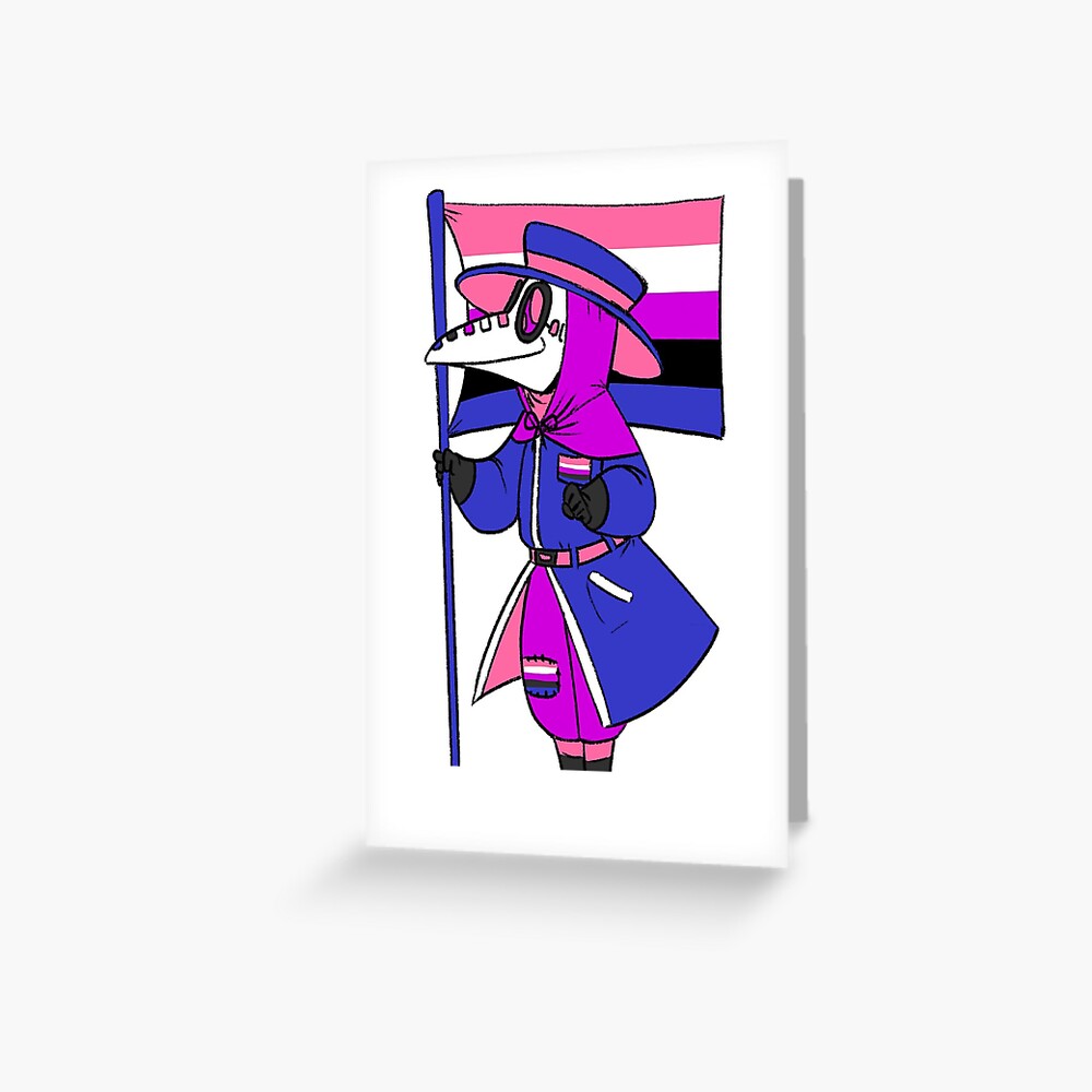 Genderfluid Pride Plague Doctor Greeting Card For Sale By Soodie Redbubble 2708
