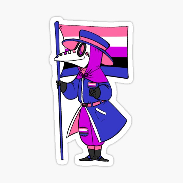 Artikel-Vorschau von Genderfluid Pride Plague Doctor, designt und verkauft von soodie.