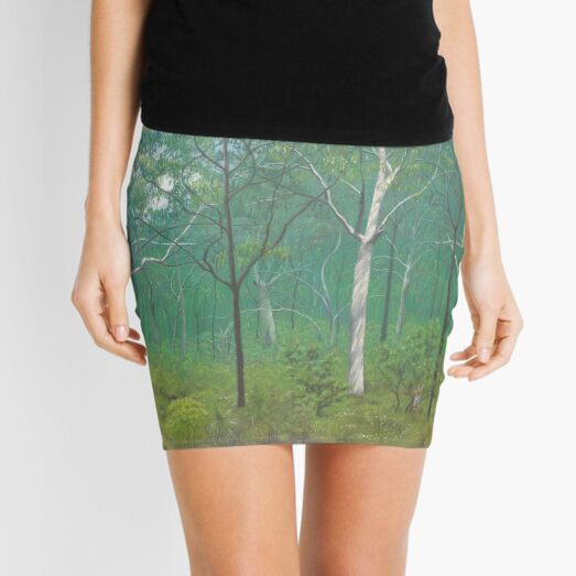 Scribbly Gum Woodland - Raising funds for Bush Heritage Australia Mini Skirt