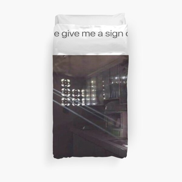 Lord Give Me A Sign Twitter Meme Duvet Cover By Snackdealer3179 Redbubble