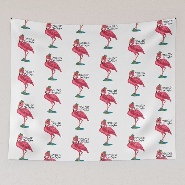 Item preview, Fabulous Hairstylist Pink Flamingo Gifts Beautiful Handdrawn Flamingo For Hairstylist Hairdresser designed and sold by hustlagirl.