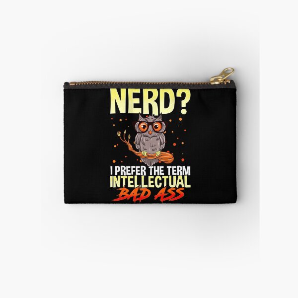 Item preview, Prefiero The Term Intelectual Bad Ass Funny Nerd Owl design designed and sold by SoCoolDesign.
