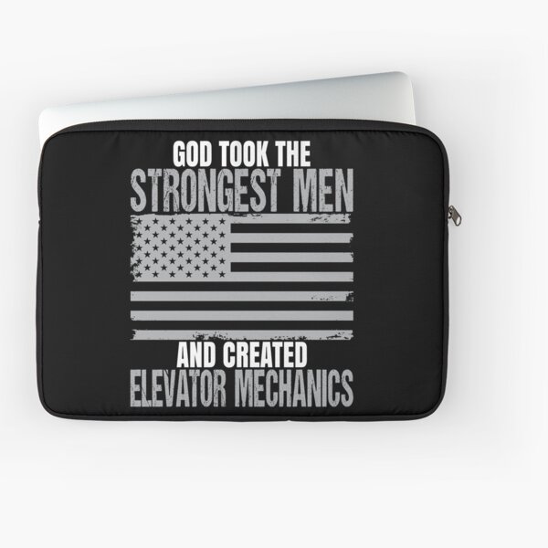Strongest Men Are Elevator Mechanics Laptop Sleeve