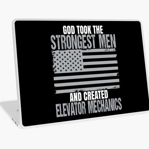 Strongest Men Are Elevator Mechanics Laptop Skin