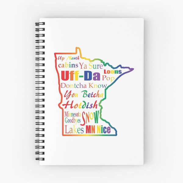 Item preview, Minnesota Sayings - Minnesotans (pride - rainbow) designed and sold by ByJeanBean.