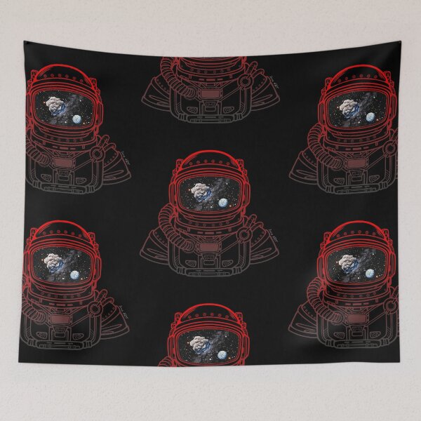 Item preview, ASTRONAUT MEETS ASTEROID / Asteroid Day - digital art - by Iona Art Digital designed and sold by IonaArtDigital.