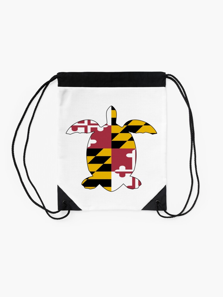 Alternate view of Maryland Turtle Drawstring Bag